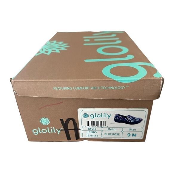 Glolily Jenny Blue Rose Floral Mary Jane Clog Shoe Women’s Size 9 - Picture 9 of 9
